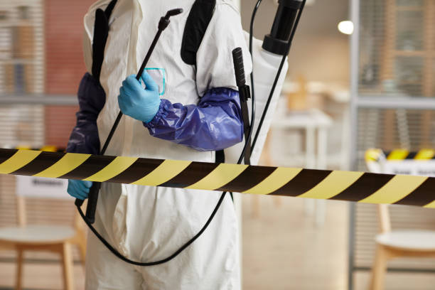 Professional Biohazard Cleanup technician working in Sound Beach, NY